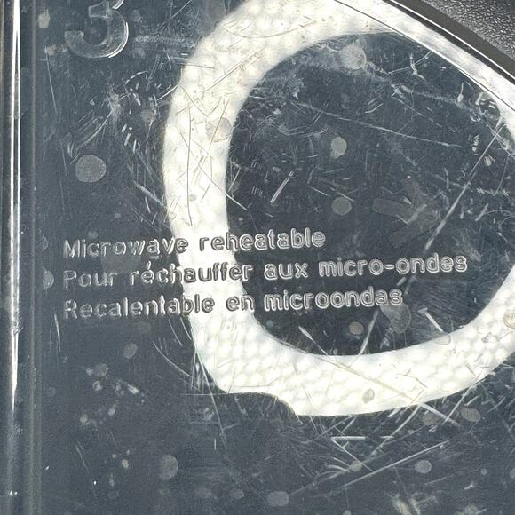 Tupperware Microwave Divided Dish Steamer Vent Lid Gray Black Container - Picture 7 of 8